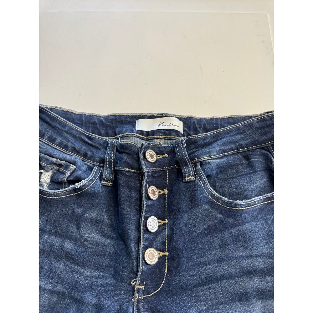 Kancan Estilo High Rise Button Distressed Skinny … - image 3